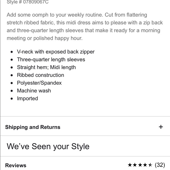 Express Black ribbed sheath dress - Picture 7 of 7